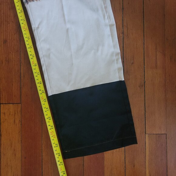 Light Patchwork Slacks Romwe - Plaid Tan Brown Size M - Picture 5 of 9